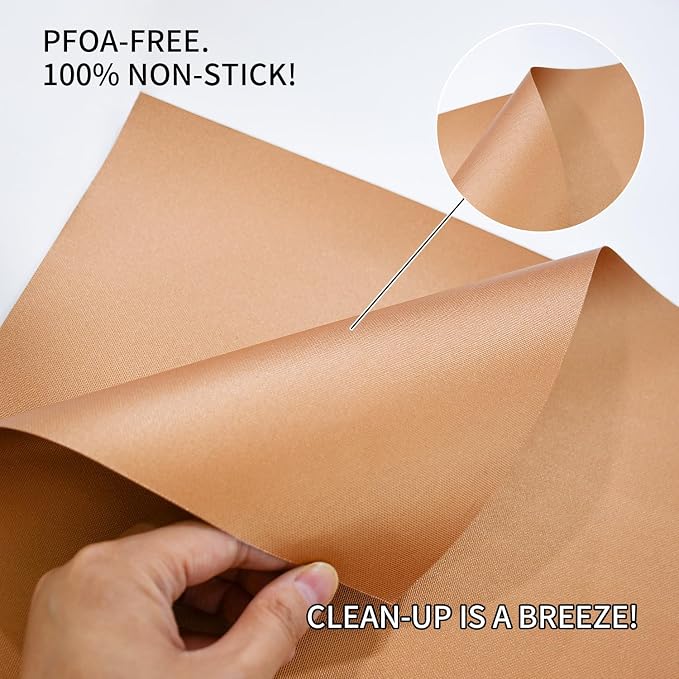 Grill Mats for Outdoor Grill, Set of 9 Copper Grill Mat For Gas Grill, 100% Non-Stick Copper Sheets for Grilling, 15.75 X 13 Inch