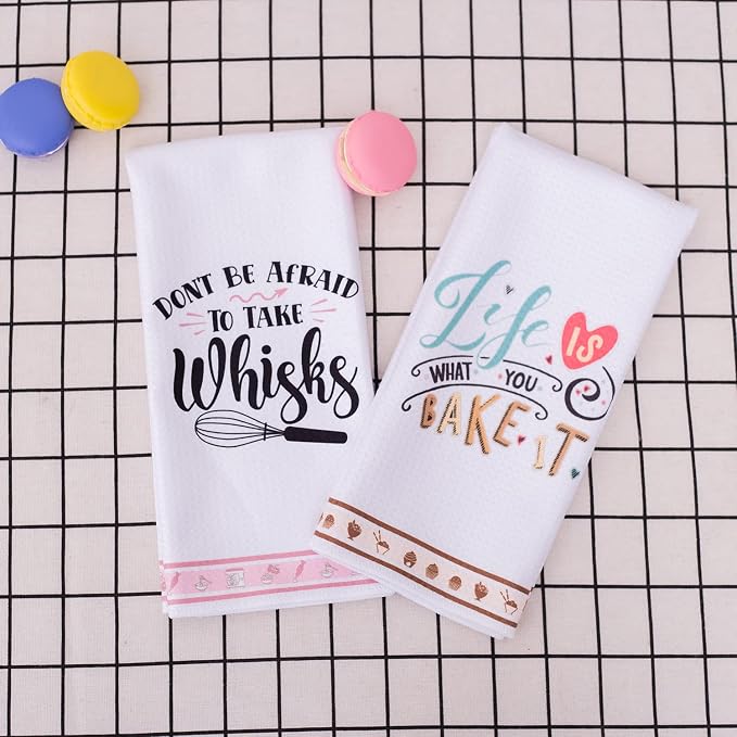 LXOMILL Funny Kitchen Towels, Baking Gifts for Women, Baker Gift