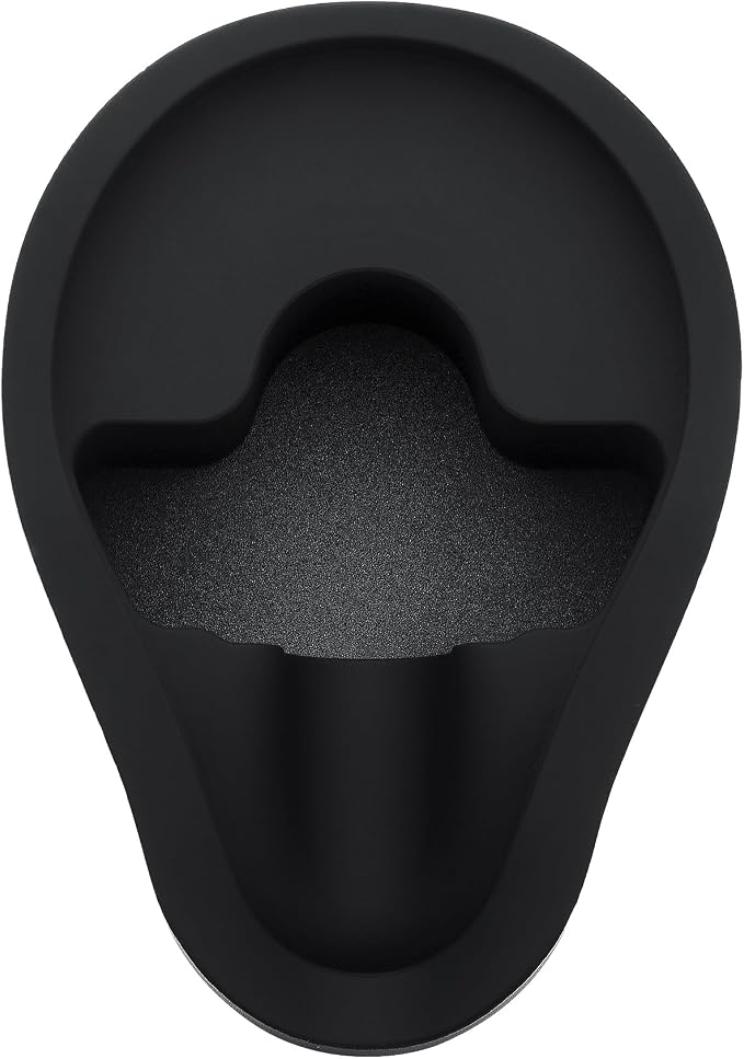 Normcore Portafilter Holder, Portafilter Tamping Station, 304 Stainless Steel With Silicon Espresso Holder Tamper Stand Fits 58mm Espresso Machines Portafilters, Black