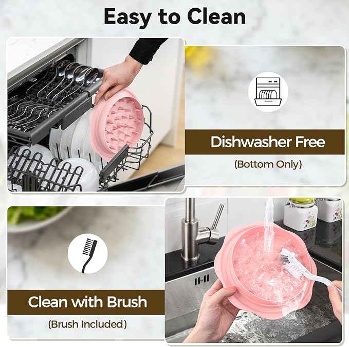 Ukeetap 10" Pro Chicken Shredder Tool Twist Large for Kitchen, Pink | BPA-Free Food-Safe Meat Grinder, Visible Chicken Breast Meat Shredder with Strong Anti-Slip Bottom & Ergonomic Handle