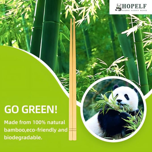 9.5 Inch X 5 Pairs Chopsticks,Reusable,Simplea and Minimalistic Design,More Size Choices 7"/9.5"/12"