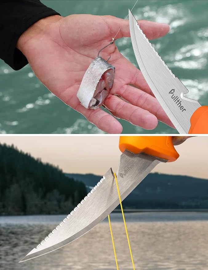 5 Inch Fishing Knife,Stainless Steel Fishing Bait Knife | Fishing Gear with Protective Sheath