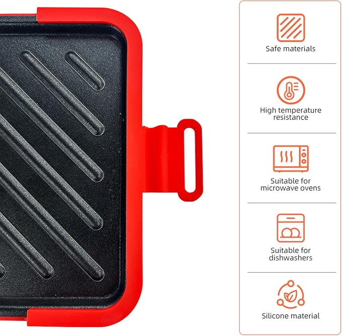 Sandwich Toaster Nonstick No Power Required Quesadilla Snacks Bread Cooker | Kitchen Bread Press Sandwich Maker Heat-Resistant Portable Breakfast Quesadilla Pie Bread for Home Apartment Dorm Party