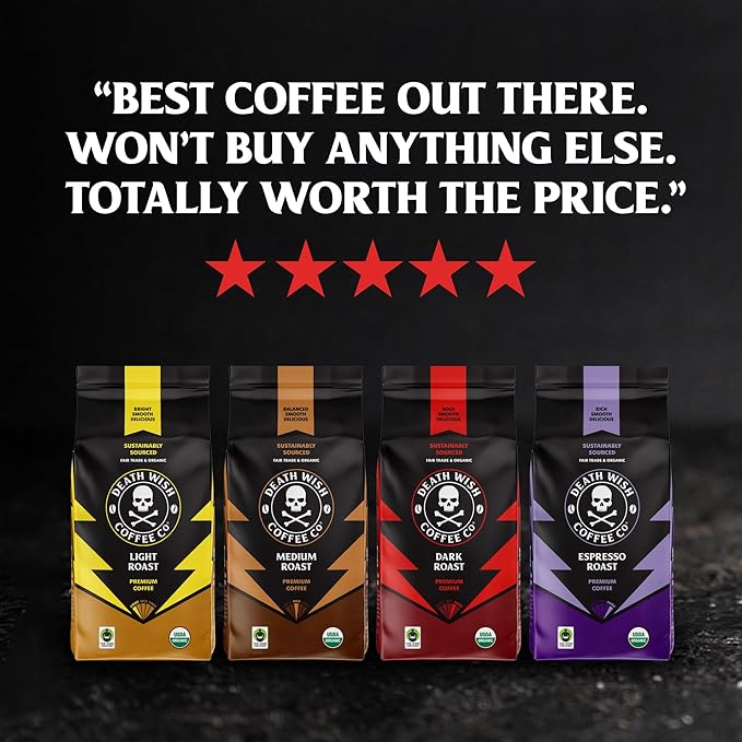 Death Wish Coffee, Single Serve Coffee - Mixed Roast Variety Pack (60 Count)