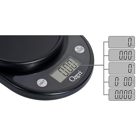 Ozeri® Pronto® Kitchen and Food Scale with Variable Graduation Technology® | Recognized by experts -- Winner of awards from the Food Network, The New York Times’ Wirecutter, CNN Underscored, and others.