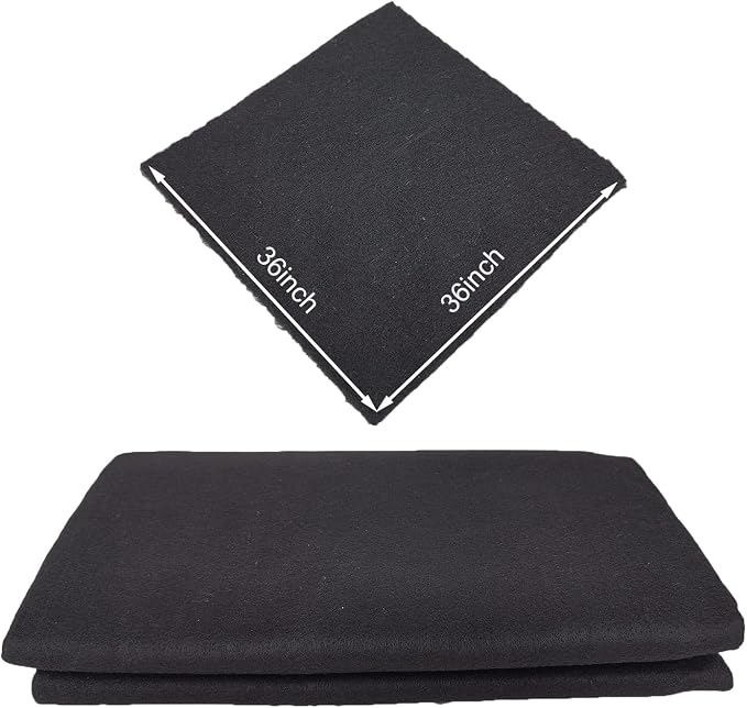 Buraku Welding Blanket Fireproof | Heat Resistant Up to 1800°F | Flame Retardant Fabric Material Carbon Felt for Welders | Plumbers Cuttable (36"X36",1PACK)