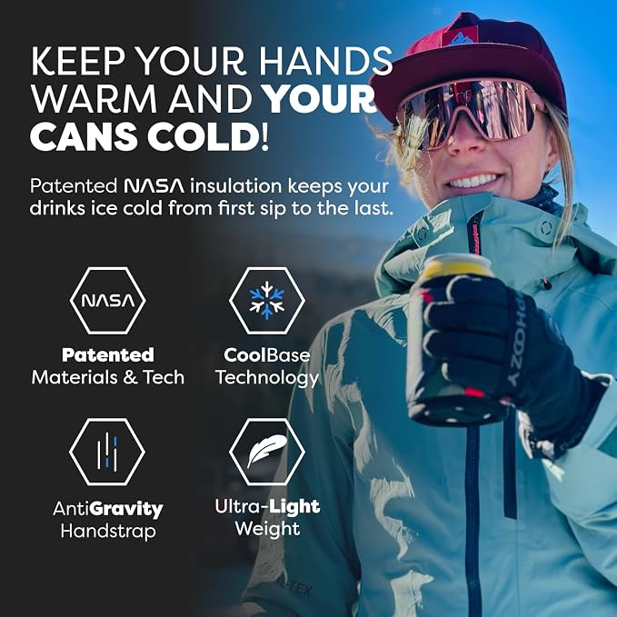 PHOOZY Insulated Can Cooler for Slim 12 oz Cans - Patented Drink Sleeve with NASA-Inspired Technology - Keeps Beer, Soda & Sparkling Water Cold Longer - Lightweight Outdoor Can Holder - Pink Camo