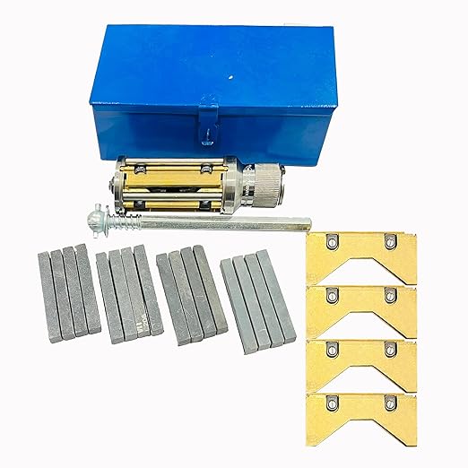 Engine Cylinder Hone Kit 45mm to 65mm Adjustable Handheld Honing Machine Tool Kit with 16 Stones Sizes 3" x5/16 x5/16 - Works for Mid-Size to Larger Car Engines