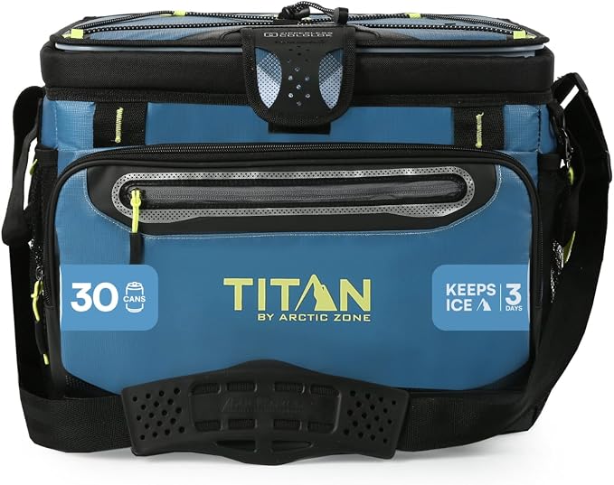 Titan by Arctic Zone Deep Freeze Cooler - Zipperless Hardbody Cooler - Deep Freeze Insulation, HardBody Liner, and SmartShelf