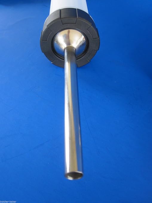 10 mm Narrow Snack Stick Slim Jim Sausage Tube Funnel for Jerky Gun 2 1/16" Base Diameter