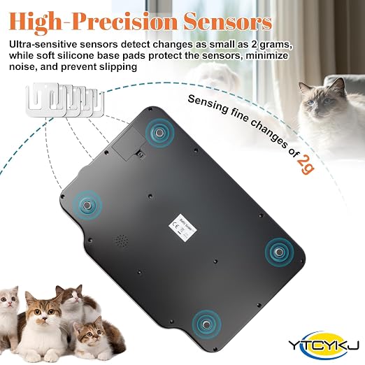 Digital Pet Scale for Accurate Weighing & Baby Scale Kitten Scale | High-Precision Puppy Scales, Dog Cat Scale | 30kg/66lb Capacity, 2g Accuracy, Non-Slip Mat, Tare & Hold Function