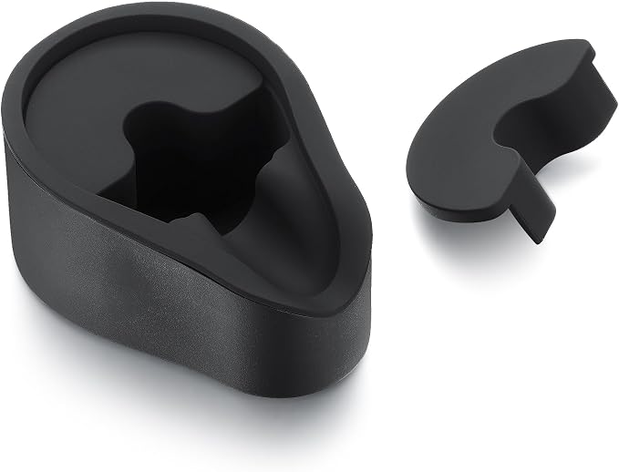 Normcore Portafilter Holder, Portafilter Tamping Station, 304 Stainless Steel With Silicon Espresso Holder Tamper Stand Fits 58mm Espresso Machines Portafilters, Black