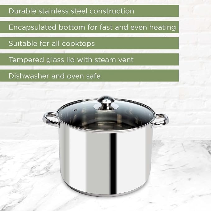 Ecolution Stainless Steel, 8-Quart (Pack of 2)