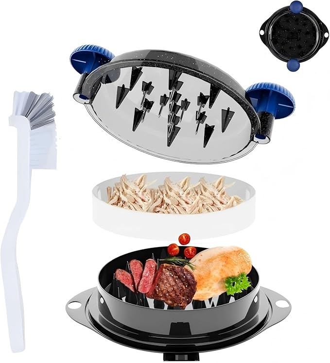 Chicken Shredder Tool Twist Meat Shredder Large-Meat Masher for Chicken Breast Ground Beef Pork with Up-grated Stainless Steel Spikes Kitchen Gadgets Essentials