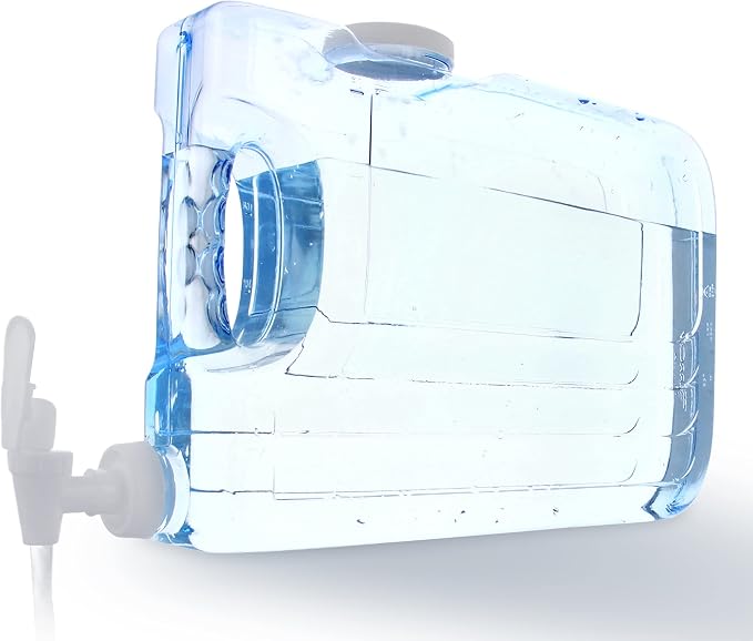 Arrow Oasis Drink Dispenser for Fridge, 1.25 Gallon - Plastic Beverage Dispenser with Spigot - Clear Space-Saving Design with Handle - Ideal for Water, Juice & Iced Tea - BPA Free - Made in USA