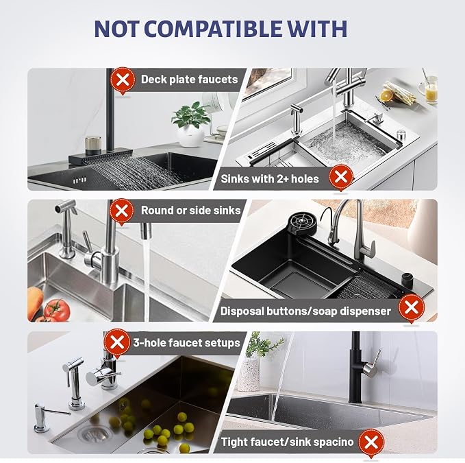 Faucet Mat for Kitchen Sink with Raised Feet, Quick Dry Stone Sink Mat Around Faucet, Water Absorbent Stone Tray, Sink Splash Guard & Protectors, Stone Drying Mat for Kitchen Counter