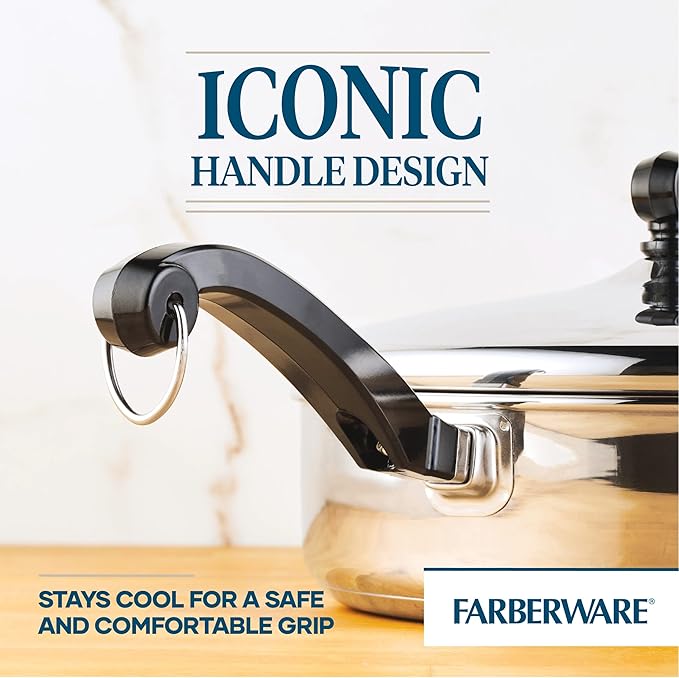 Farberware Classic Stainless Steel Fry Lid, Saute Pan (2.75 Quart), Silver