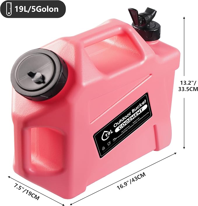 COOZMENT 3.2 Gallon/5 Gallon Water Containers with Spigot, BPA Free Water Jug, Military Green Water Tank, Multifunction Water Storage Containers for Camping Outdoor Hiking,Emergency Storage