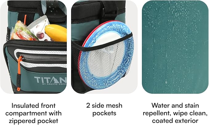Titan by Arctic Zone Deep Freeze Cooler - Zipperless Hardbody Cooler - Deep Freeze Insulation, HardBody Liner, and SmartShelf