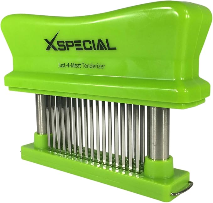 Toughest Meat Tenderizer Tool, 48 Needle Stainless Steel, Easy to Clean | Kitchen Gadgets Transform Hard & Cheap Cuts into Buttery Goodness Without Meat Mallet Crushing, Easy to Use, Dishwasher-Safe