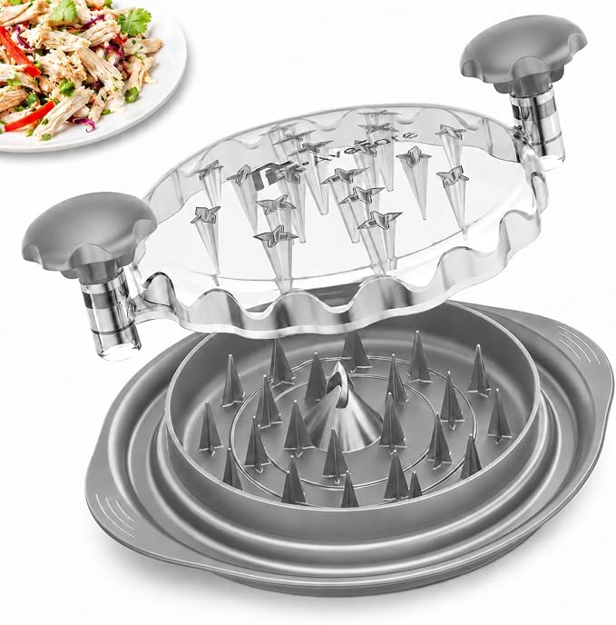 AveFare 11Inch Large Chicken Shredder Tool Twist - Meat Shredder twist | Visible Chicken Breast Shredder, Ergonomic Handle, Strong Anti-Slip Strip, BPA Free, Kitchen Gadgets for Pork Beef Chicken