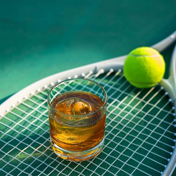 GLAZER mini, Clear Tennis Ice Mold, Ice Cube Maker for Whiskey