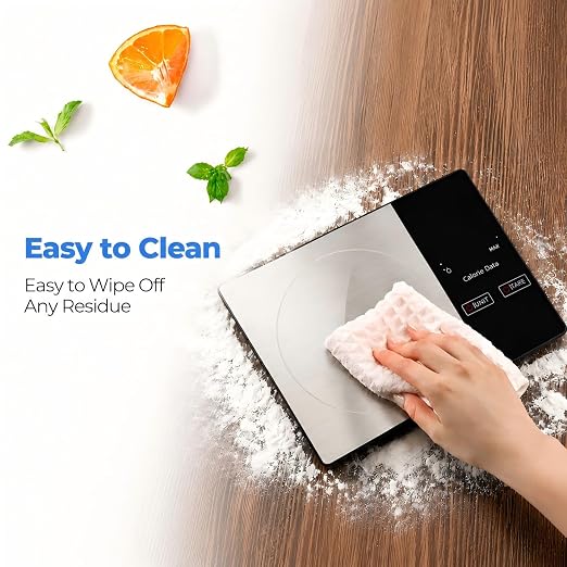 Smart Nutrition Food Scale with App - 1g Precision Digital Kitchen Scale, Tracks Calories & 24 Nutrients, Macros, Fat & Protein for Keto, Fitness & Meal Prep, 11lb/5kg with Tare Function