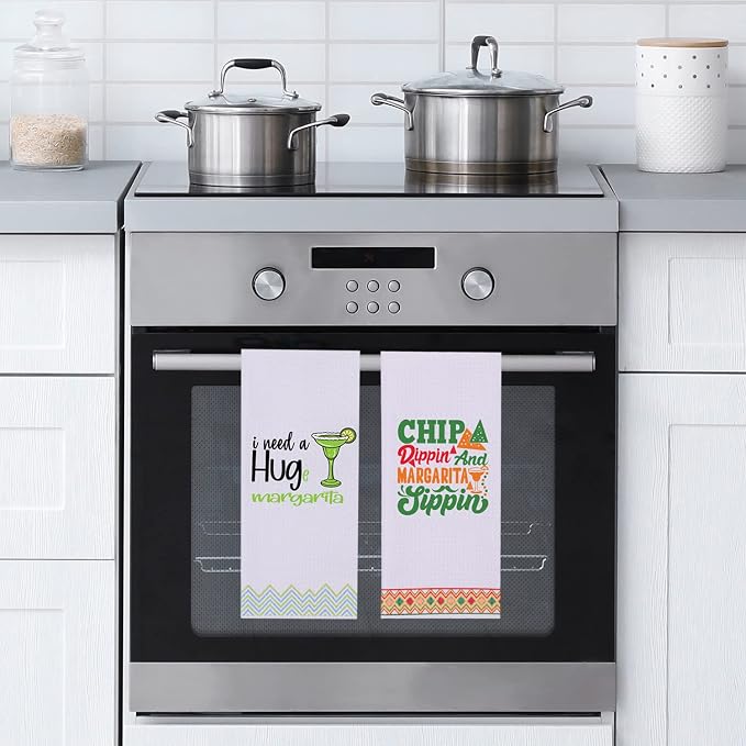 LXOMILL Margarita Gifts, Funny Kitchen Towels, Cinco De Mayo Decor