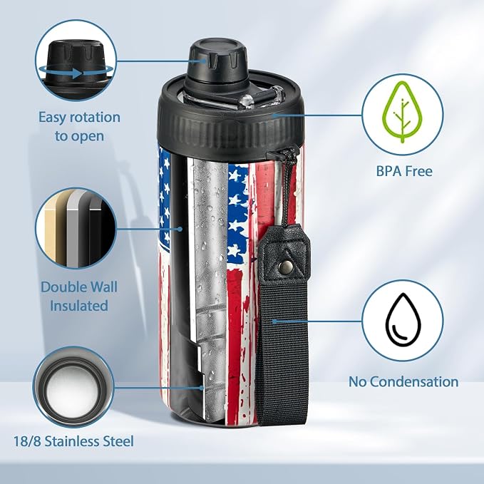 4 In 1 Beer Can Cooler Bottle Holder with Drinking Spout Lid for 12oz Regular, Slim Skinny Cans and Thermal Bottles,Sealed Insulated Double Wall Vacuum Stainless Steel Can Keeps Your Drinks Cold