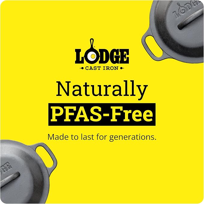 Lodge Cast Iron Dutch Oven 2 Quart - Loop Handle Cooking Vessel - Even Heat Retention - Oven-Safe, Versatile Pot