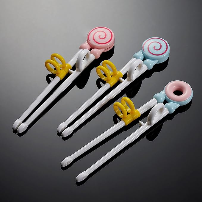 3Pairs kid chopsticks, learning chopsticks helper Practice Chopsticks for kids, training chopsticks with animals for beginners Toddler (colourful 3pairs)