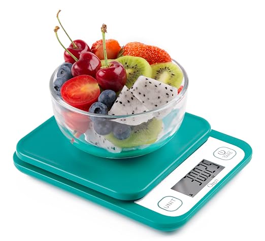 Ozeri® Garden and Kitchen Scale II with 420 Variable Graduation Technology® | Measures most delicate garden herbs and greens at 0.1 g for ingredients under 420 grams and 0.5 g for items over 420 grams