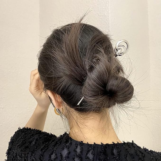 8 Pcs Metal Hair Sticks Vintage Hair Chopsticks Updo Chignon Pins Classical Hair Fork Chinese Hair Jewelry Accessories for Long Hair Women
