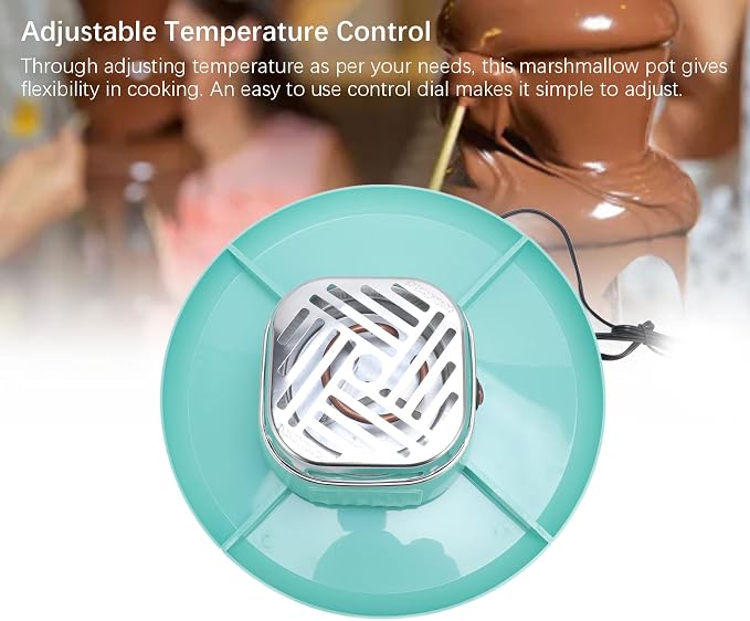 Indoor Electric Smores Maker, Adjustable Temperature Tabletop Chocolate Marshmallow Roaster with 4 Detachable Trays for Party Gathering