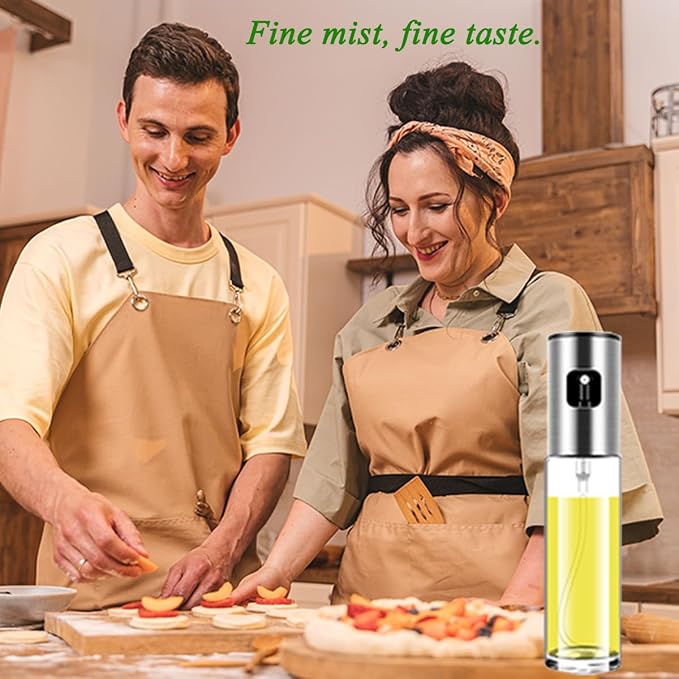 Olive Oil Sprayer for Cooking Oil Spritzer Mister for Air Fryer Canola Vinegar Vegetable Oil Portable Mini Bottle Kitchen Gadgets for BBQ/Pan/Salads/Baking (1 Pack)
