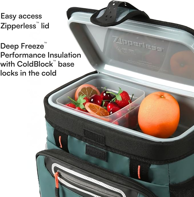 Titan by Arctic Zone Deep Freeze Cooler - Zipperless Hardbody Cooler - Deep Freeze Insulation, HardBody Liner, and SmartShelf