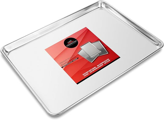 Last Confection 6 Cookie Baking Sheets 15" x 21" - Rimmed Aluminum Jelly Roll Trays - Three-Quarter Sheet Pans