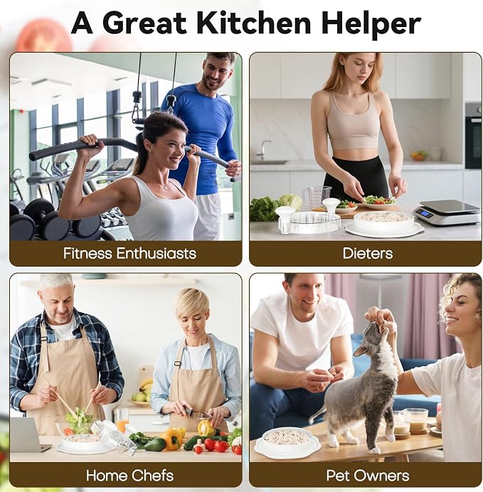 Ukeetap 10" Pro Chicken Shredder Tool Twist Large for Kitchen, White | BPA-Free Food-Safe Meat Grinder, Visible Chicken Breast Meat Shredder with Strong Anti-Slip Bottom & Ergonomic Handle