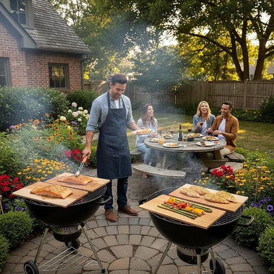 Bigger 13 PK, Cedar Planks For Grilling Salmon,11"x 5.5" Better Smoking, Add Best Smoky Flavor To Salmon, Veggies, Restaurant Quantity