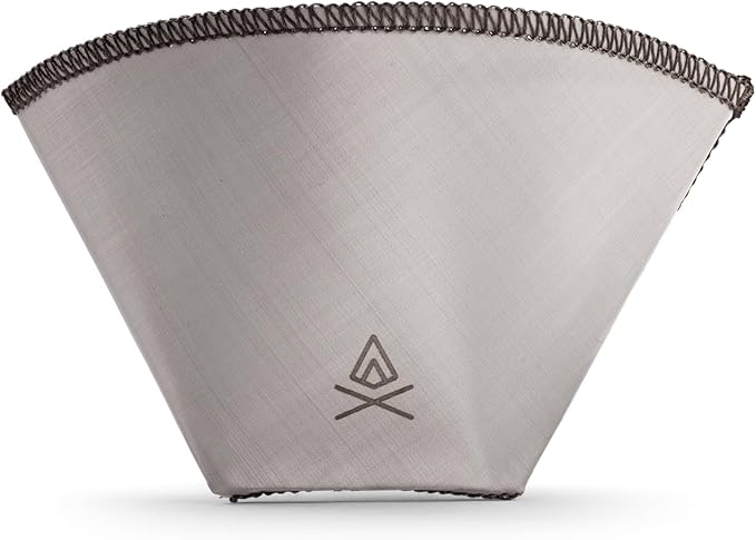 VSSL – Nest #1 Reusable Coffee Filter | Stainless Steel Mesh Filter | Pour over Filters for Camping | Sustainable & Eco-Friendly Coffee Gear | Compact, Durable & Adventure Ready | Pack of 1