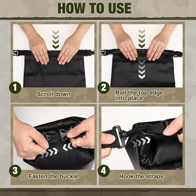 Foilswirl 1 Set Bear Food Bag for Camping Ultralight Food Hanging System Includes Waterproof Bear Bag, Nylon Ropes, Hooks for Camping Backpacking