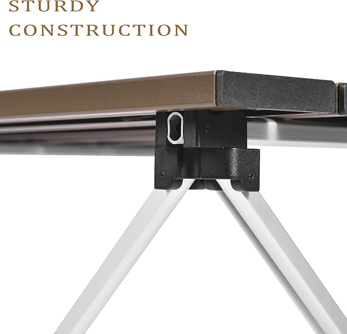 Grope Portable Camping Table,Aluminum Folding Beach Table (Coffee-S) | Portable & Easy to Carry, With Carry Bag for Camping, Prefect for Outdoor, Picnic, BBQ, Cooking, Festival, Beach, Home Use
