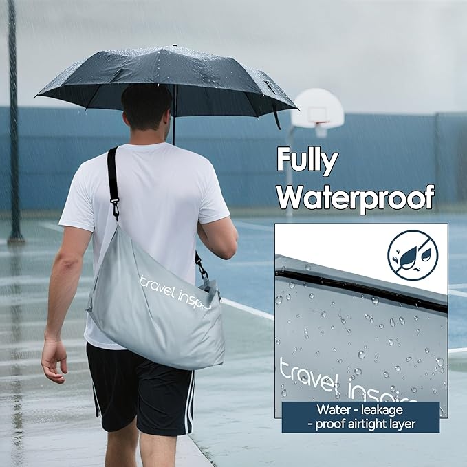 Vacuum Bags for Travel Luggage with Wireless Pump, Compression Bags for Carry On Suitcases and Backpack, Vacuum Seal Packing cube for Cloth Packing (1PC + PUMP)