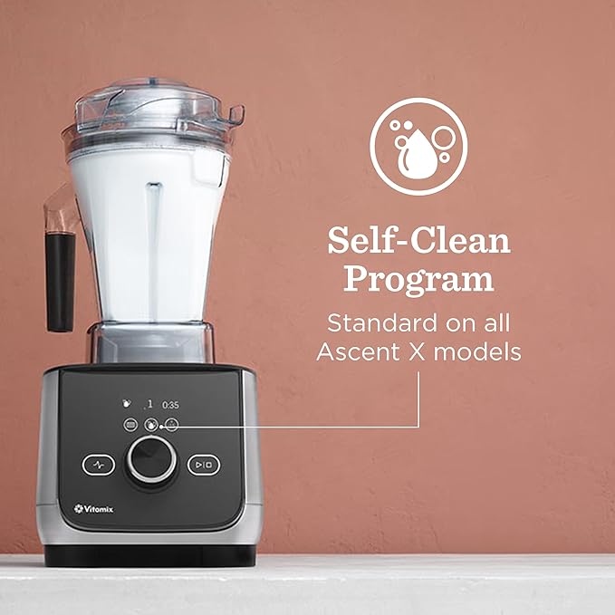 Vitamix Ascent Series X4 Blender with Five Blending Programs, Self-Cleaning Program, Professional-Grade Blender for Smoothies, Soups and More, Stainless-Steel Blades, 48 Oz Container, Graphite