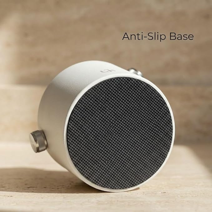 Espresso Knock Box White – Coffee Knock Box Stainless Steel, 23-Puck Large Capacity Coffee Puck Knock Box with Non-Slip Base & Quiet Bar for Espresso Machine
