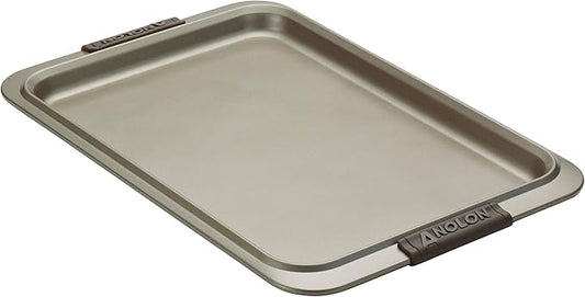 Anolon Bronze Nonstick Baking Sheet / Cookie Sheet / Cookie Pan with grips - 10 Inch x 15 Inch, Brown
