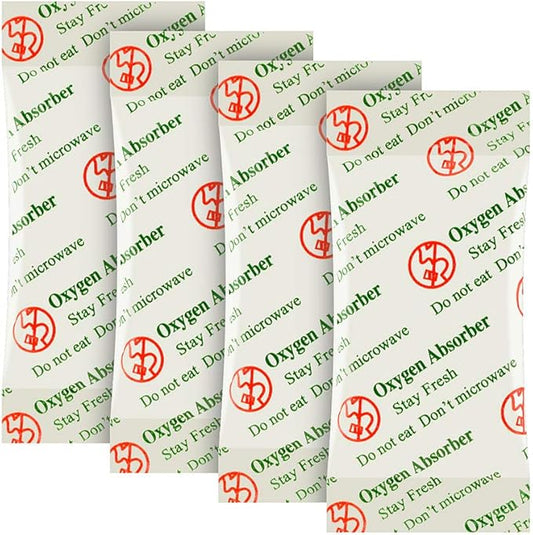 VacYaYa 1000CC(30-Pack) Food Grade Oxygen Absorbers Packets for Home Made Jerky and Long Term Food Storage, Stored in Vacuum Bag and 3 Times Oxygen Absorption Capacity