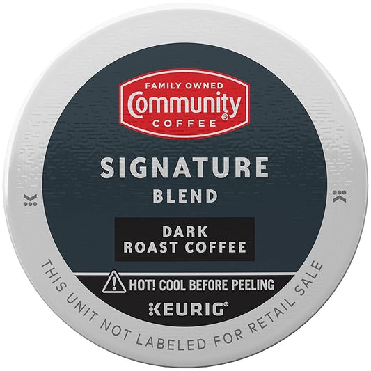 Community Coffee Signature Blend Dark Roast Single Serve Keurig K-Cup Pods 32 ct Box