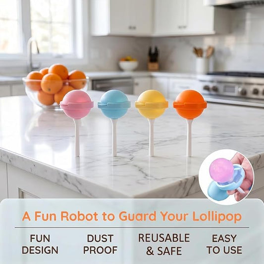 Silicone Lollipop Ice Cream Maker Molds, 2026 New Funny Lollipop Ice Pop Mold, Colorful DIY Ice Pop Maker for Summer Parties, Creative Sphere Ice Pop Mold for Home (4 Set)