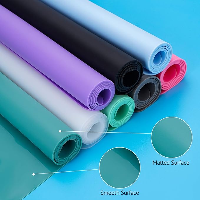 Silicone Mats for Kitchen Counter, Thicker 0.06", 25 x 17 inches Multipurpose Table Mat, Silicone Pad Desk Work Mat, Nonstick Nonskid Heat-Resistant Pad, Placemat, Dark Gray